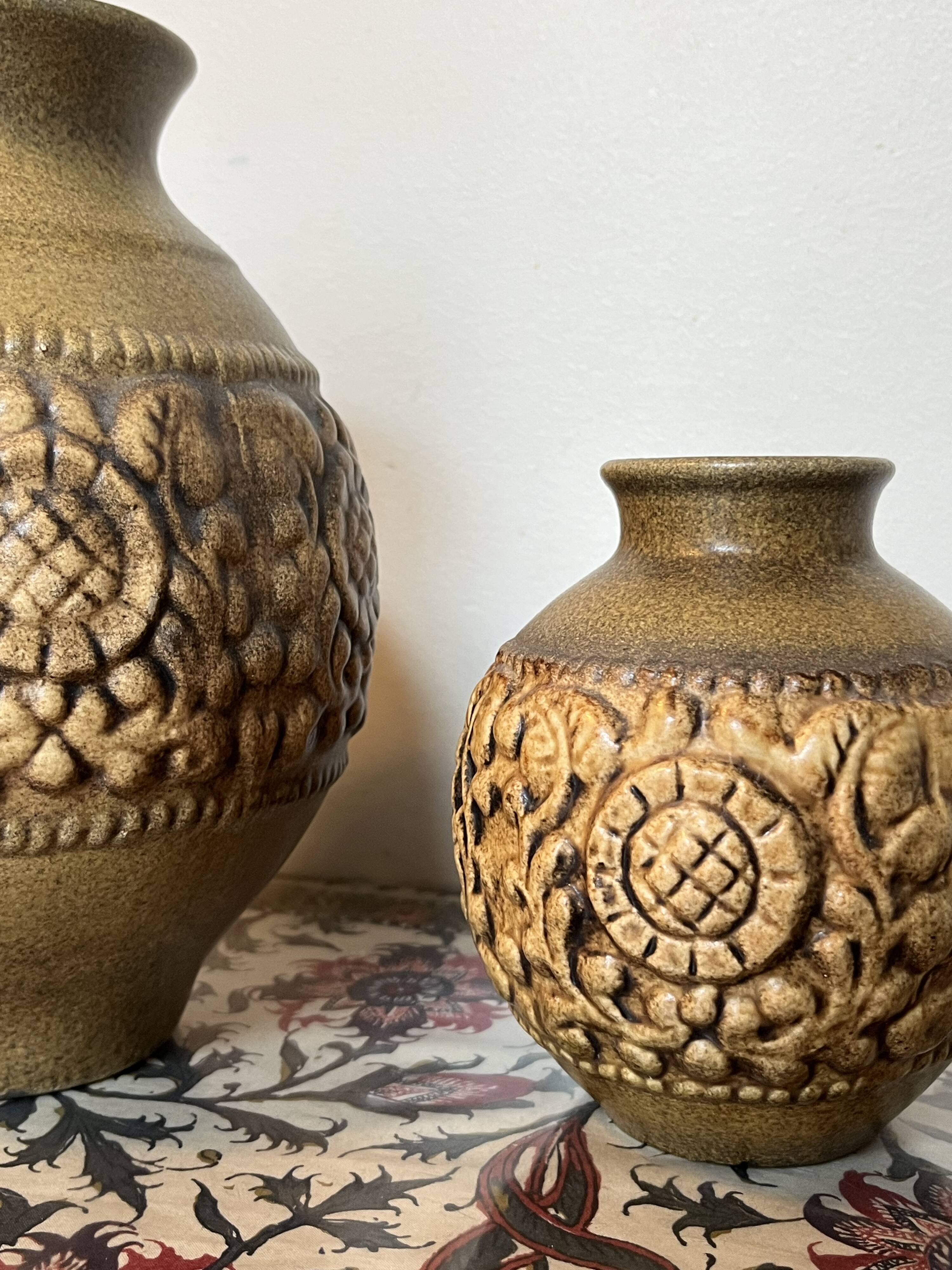 Duo of West Germany Jasba Vases
