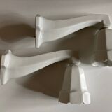 Pair of porcelain wall lights 1950 bathroom