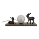 Veilleuse Art Déco aux cerfs – vers 1930