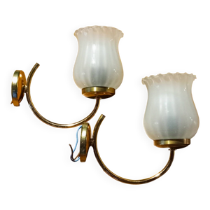 2 appliques tulipes en