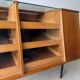 Antique teak craft shop furniture / counter / haberdashery display cabinet.
