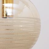 Vintage Set of three Glashutte Limburg hanging lamps, 1960s Germany.