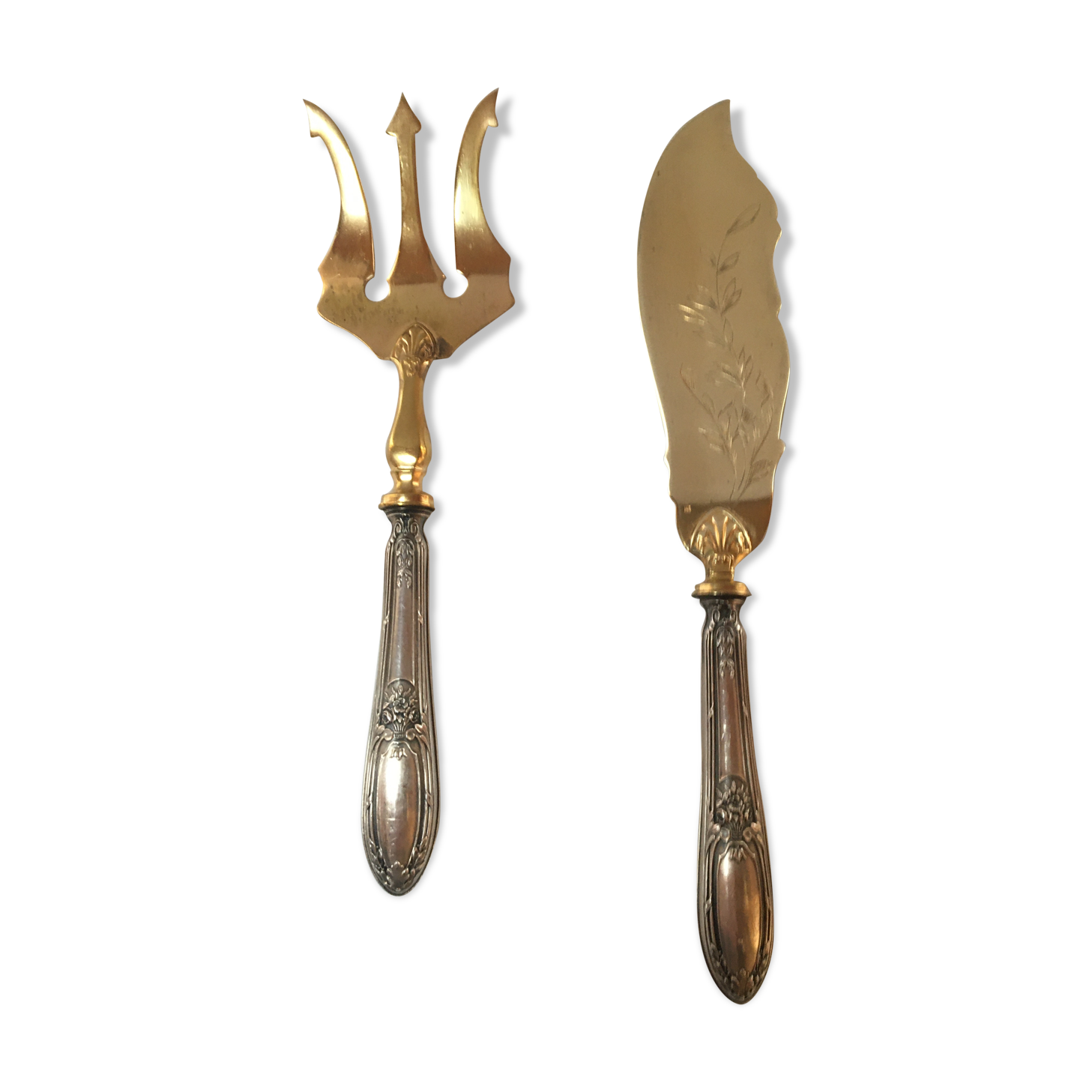 Vermeil and silver filled service