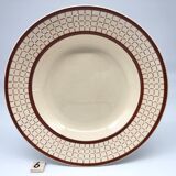 6 hollow earthenware plates "longchamp – france", colmar model