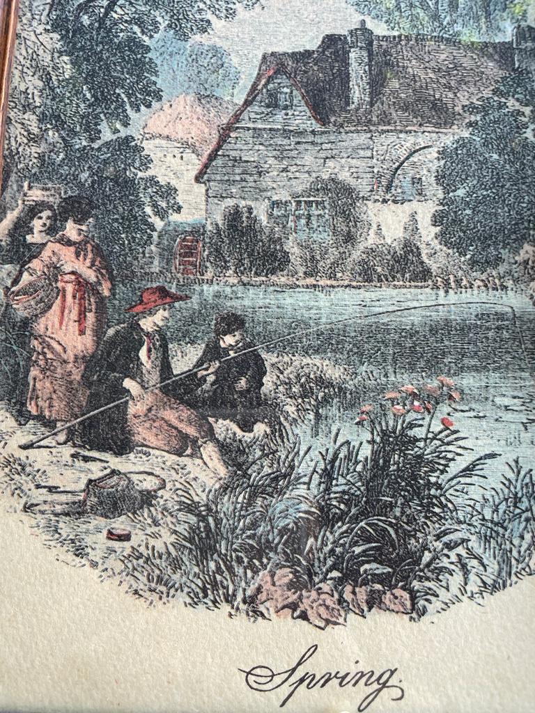 Small walnut key cabinet