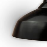 Vintage Industrial Black Pendant Lamps 1950s, Set of 2