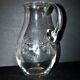 Antique Louis XVI ribbon basket carafe pitcher acid etching pantogravure