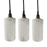 Set of three vintage Scandinavian pendant lights