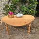 Table à abattants pliable en bois massif brut