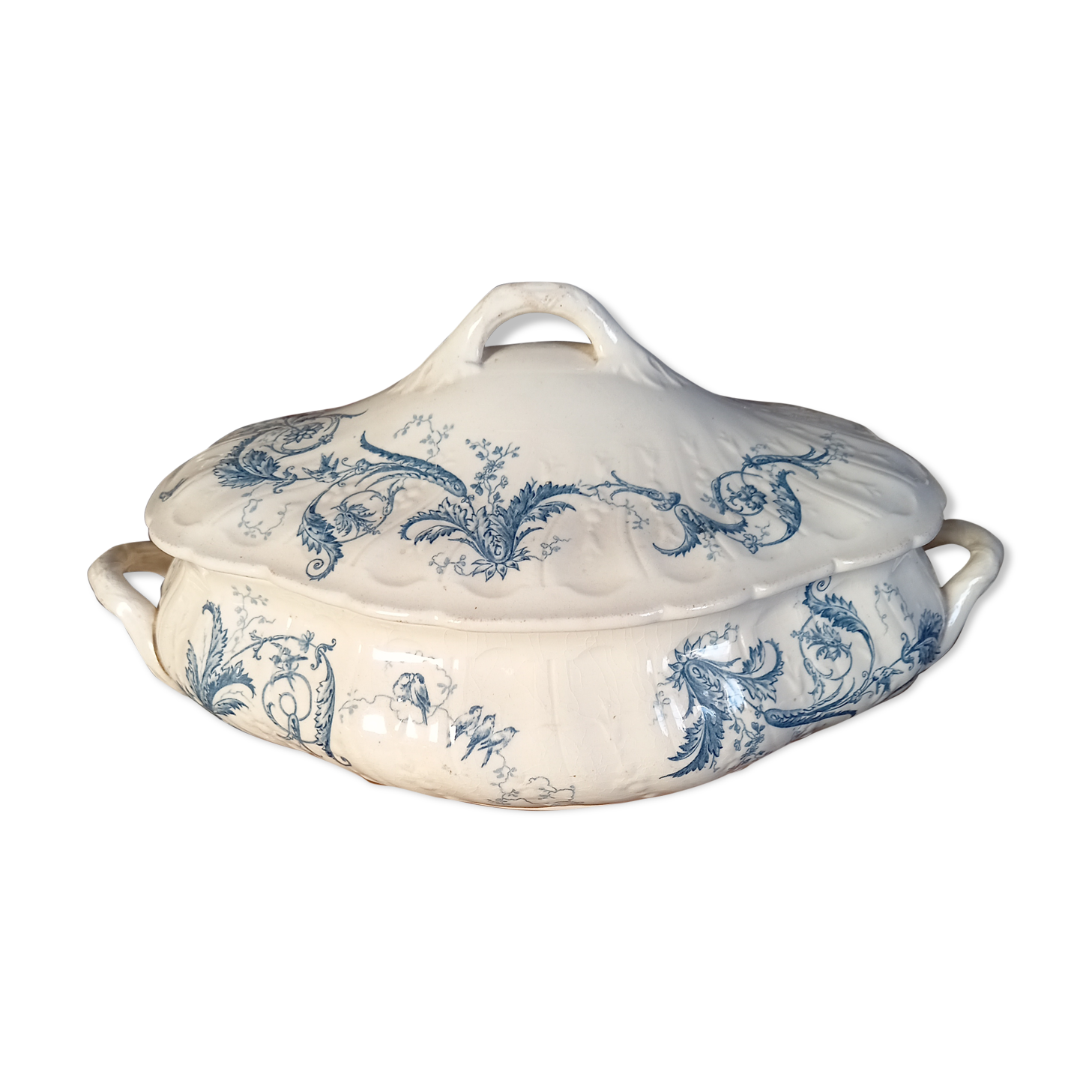 Porcelain soup of Gien late nineteenth century