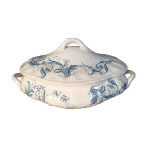 Soupière porcelaine de Gien fin