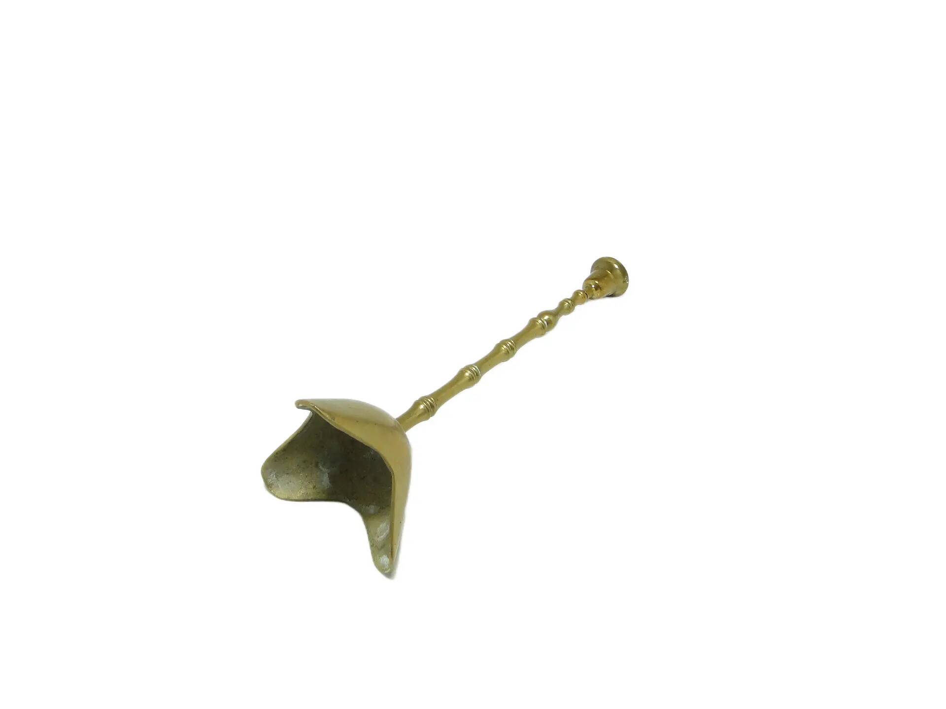 Candlestick, mid-century modern, brass, Poland, 1990s.