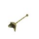 Candlestick, mid-century modern, brass, Poland, 1990s.