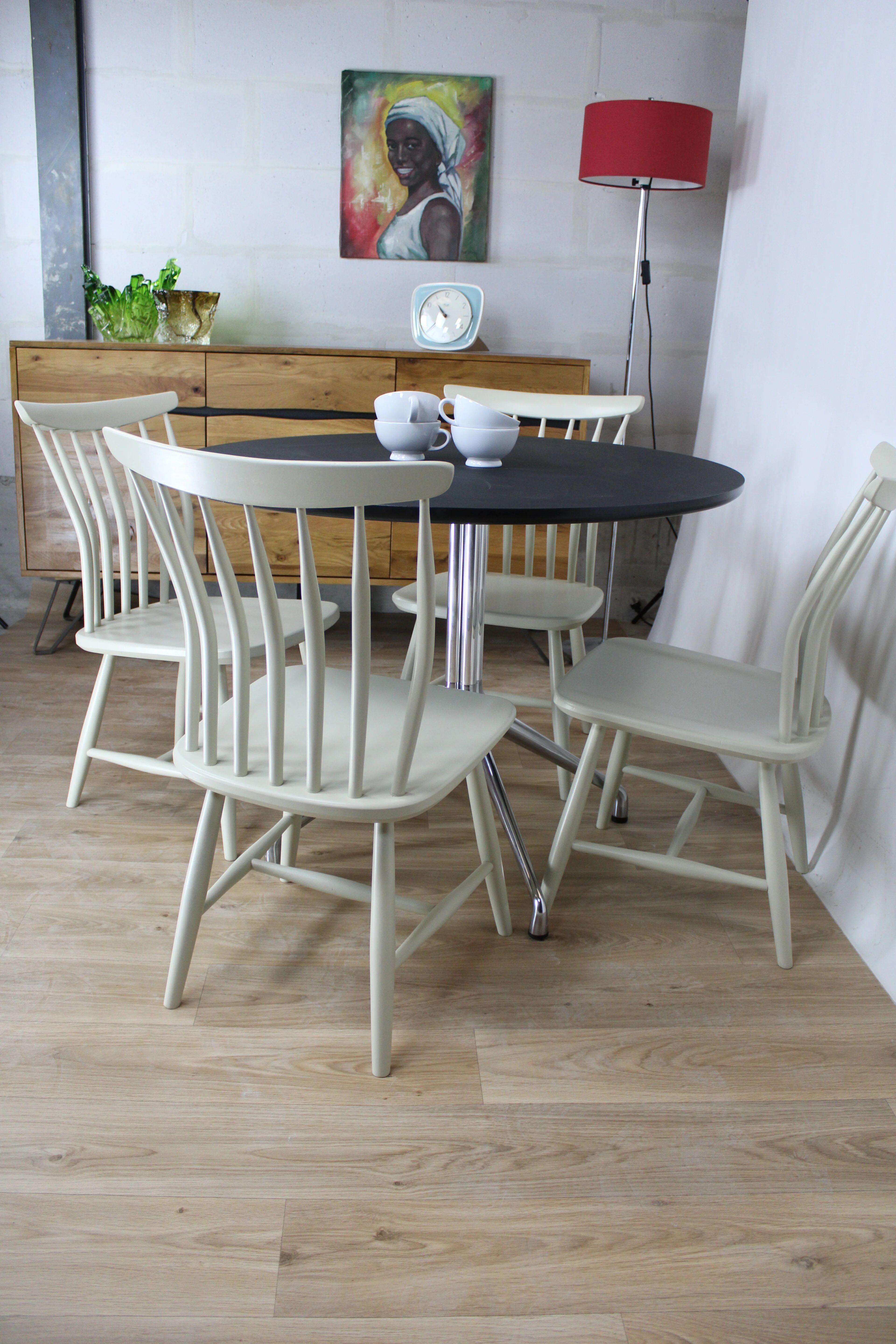 Chaise vintage scandinave Akerblom en bouleau, Suède, 1955