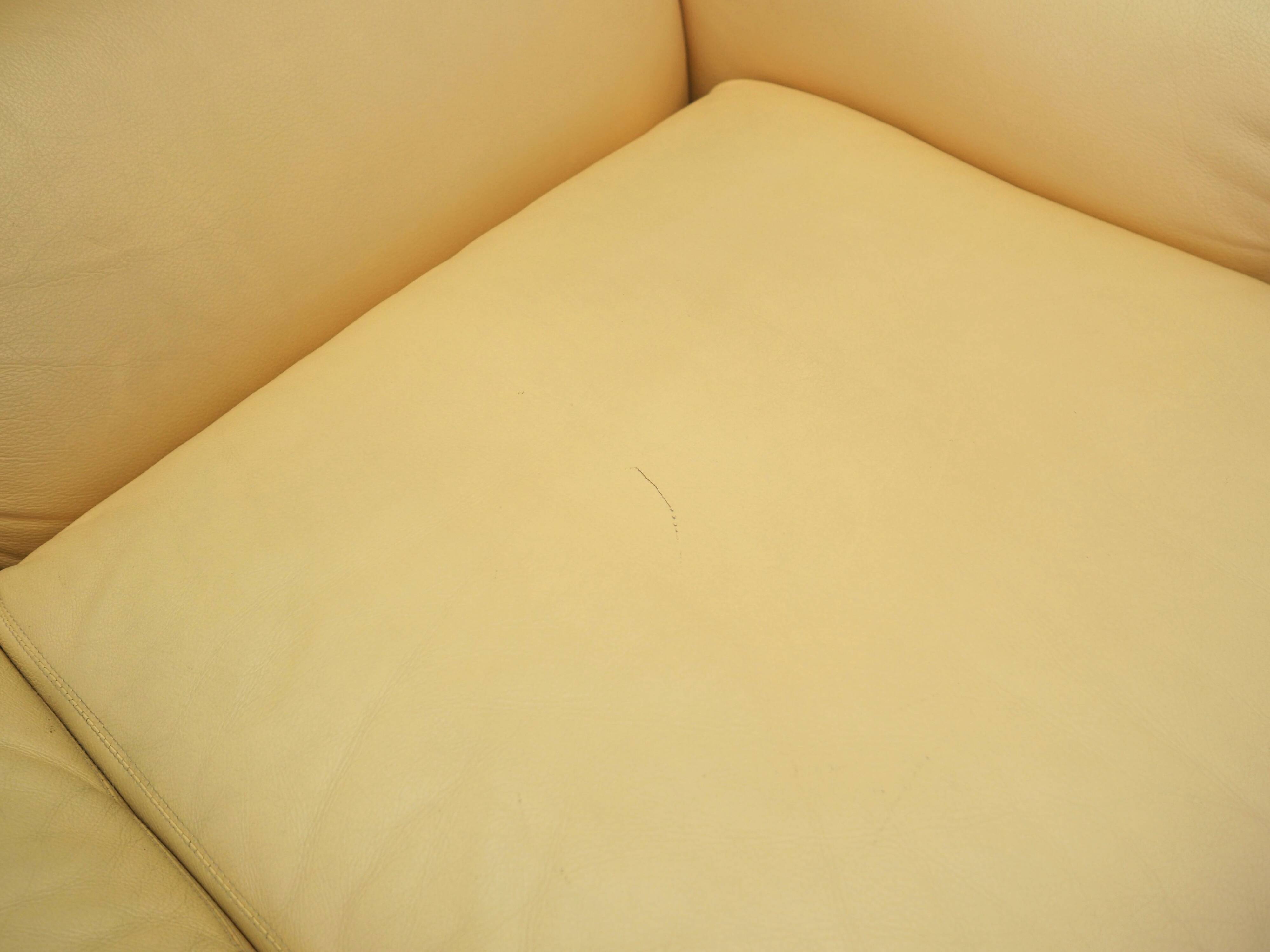 Leather sofa, Italian design, 1960s, production: Italy