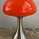 Lampe champignon vintage en opaline et métal