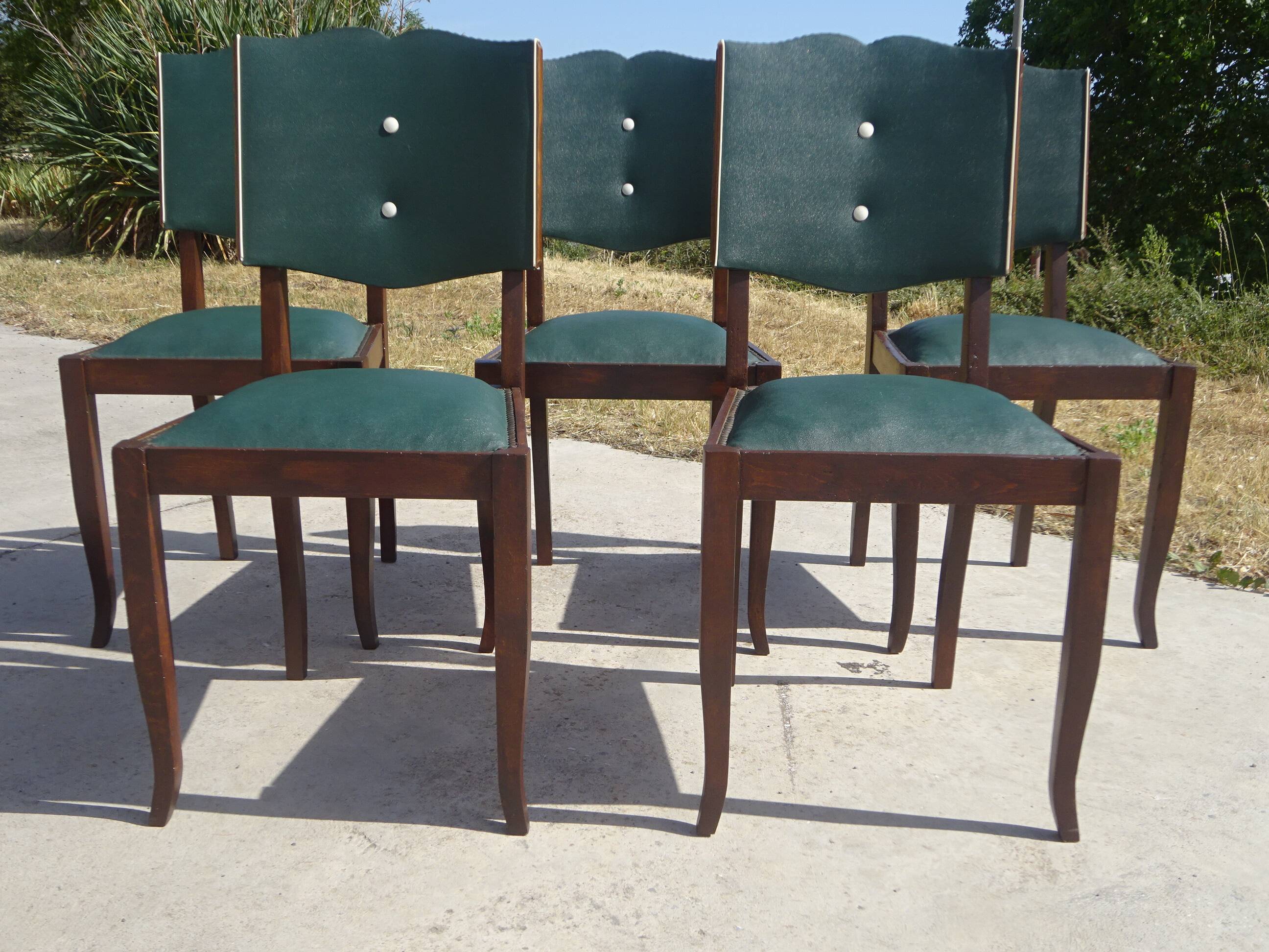 Restored Art Deco chairs, the 6.