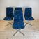 Ensemble de quatre chaises de salle à manger pivotantes, Danemark 1960