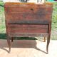 Sloping desk, secretary, donkey back Louis XV walnut.