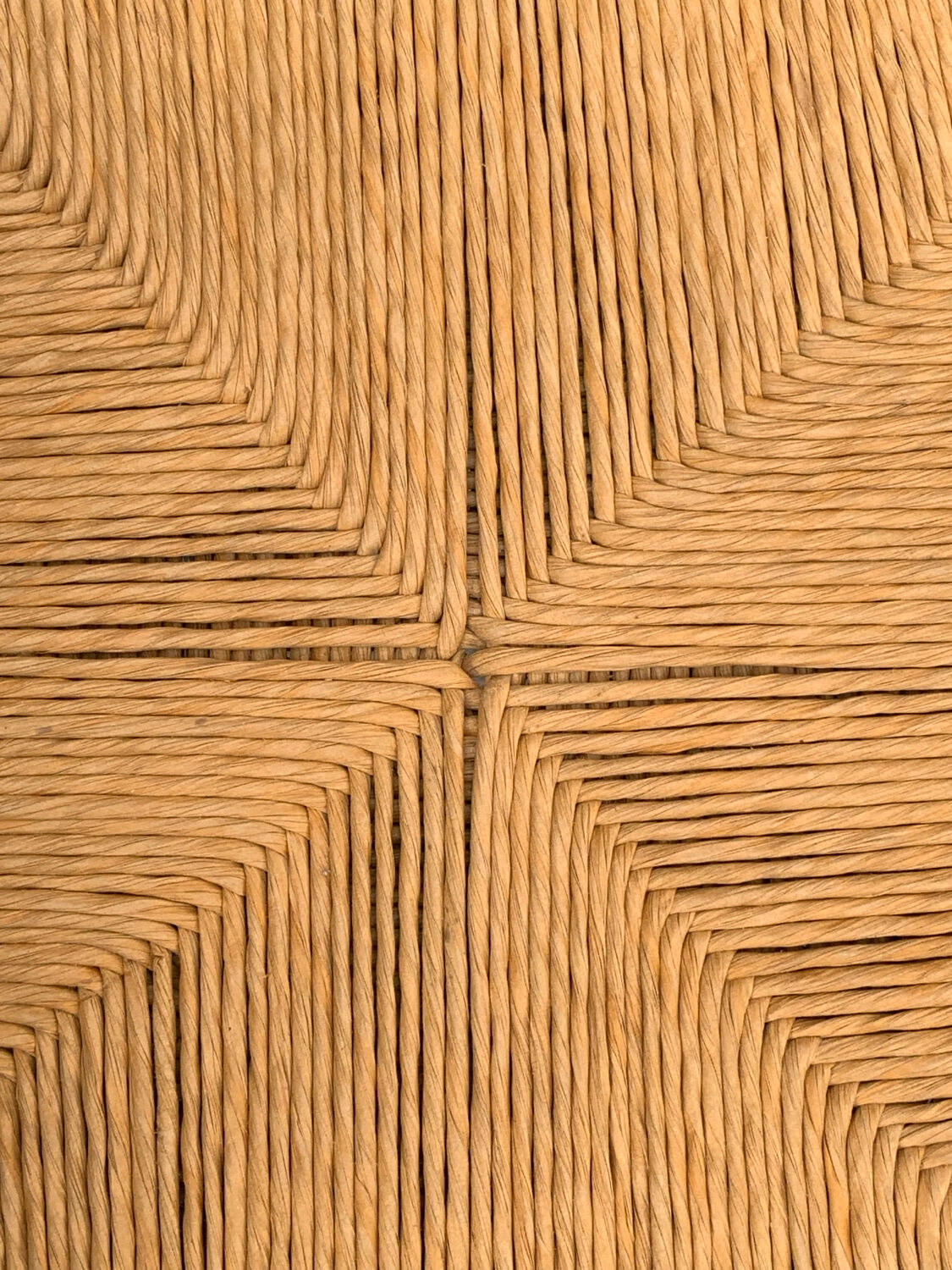 1920s turned wood straw corner chair