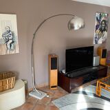 Arch floor lamp. 1970. Italy. Marble foot.