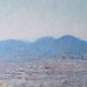 Blue and yellow hills, oil on canvas signed