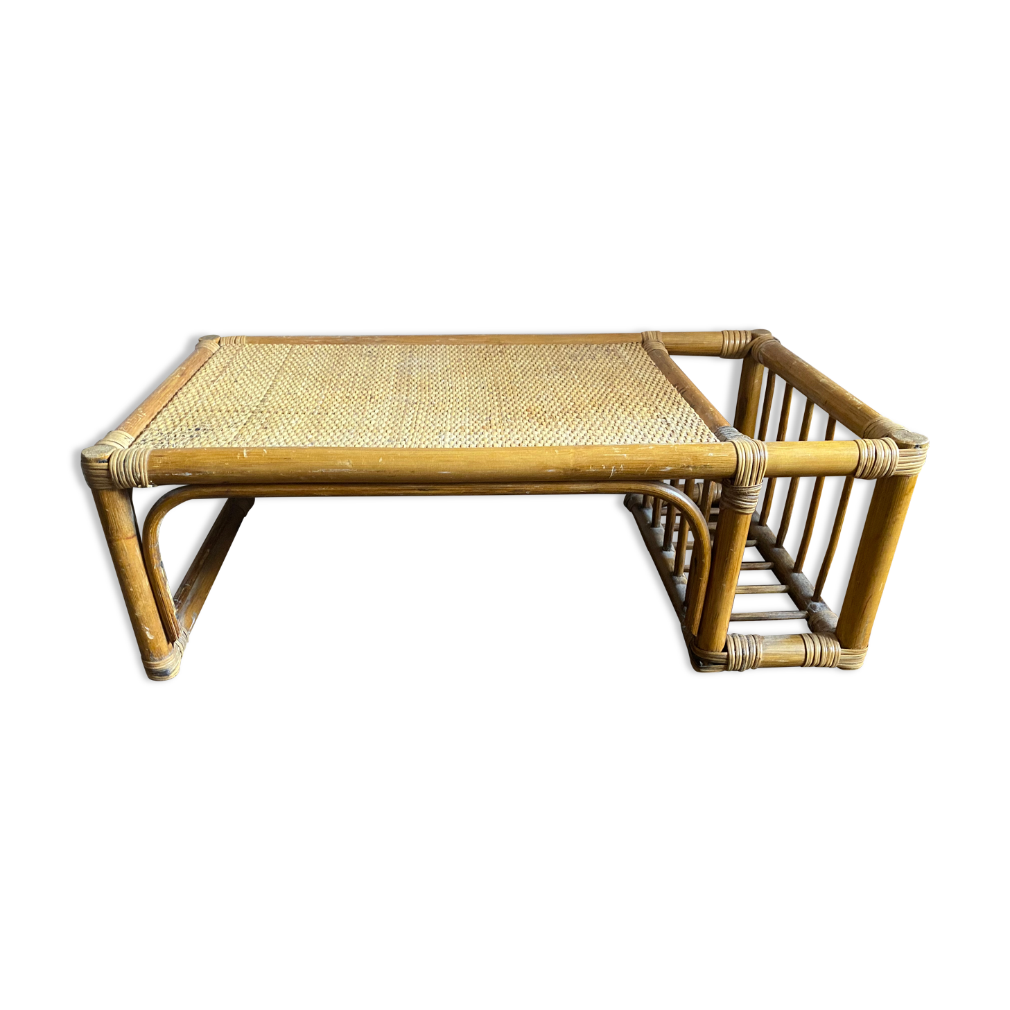 Small rattan coffee table