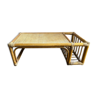 Table basse en rotin