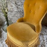 Toad armchair in vintage mustard velvet