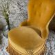 Toad armchair in vintage mustard velvet