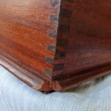 Old mail organizer with curtain