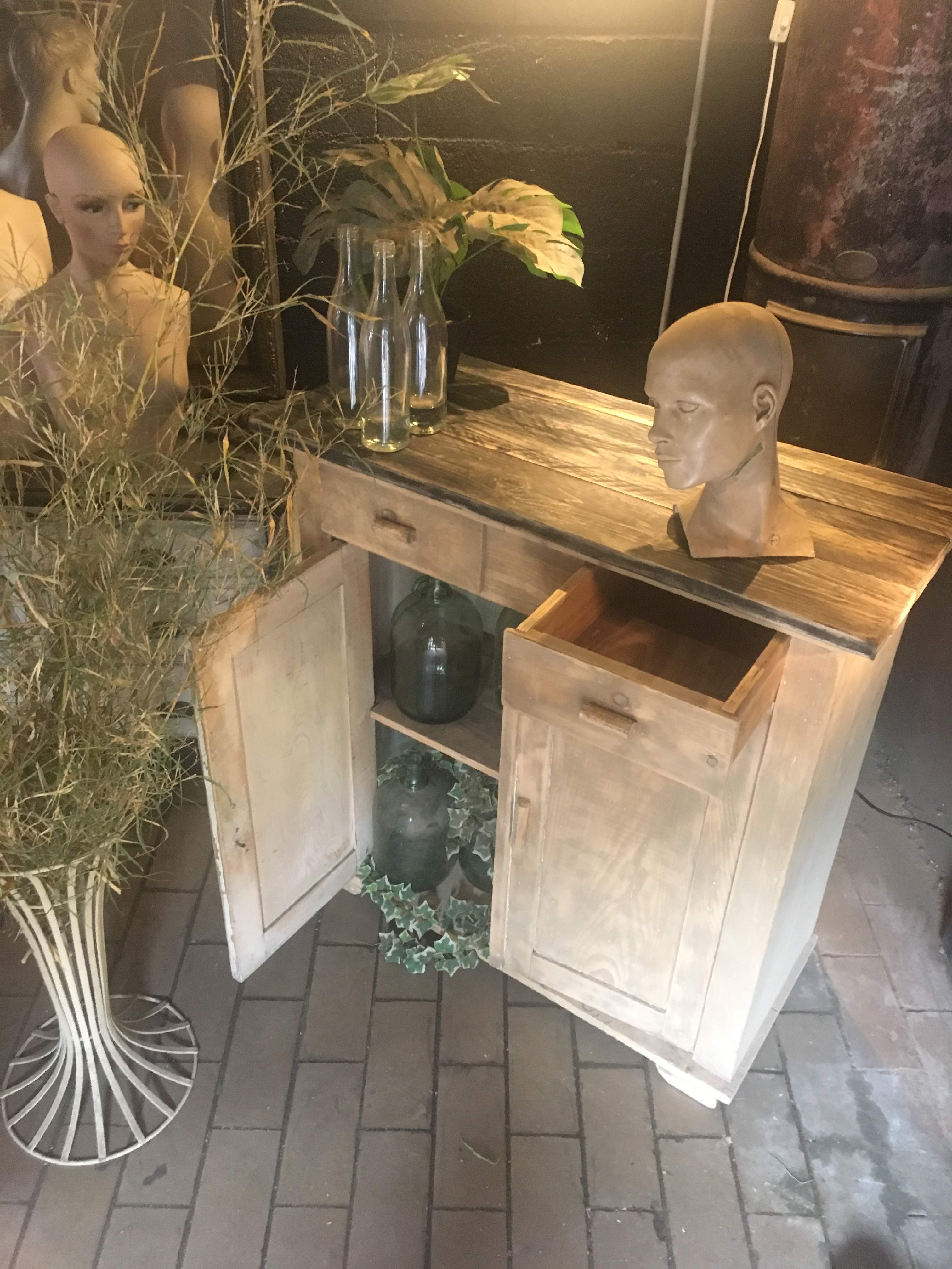 Buffet wood patinated 1940