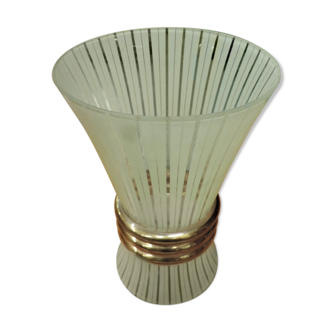 Vase des années 60 en verre