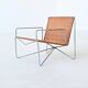 Pair of lounge chairs steel and rattan Gelderland The Netherlands 1964