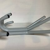 Industrial coat rack with eight hooks