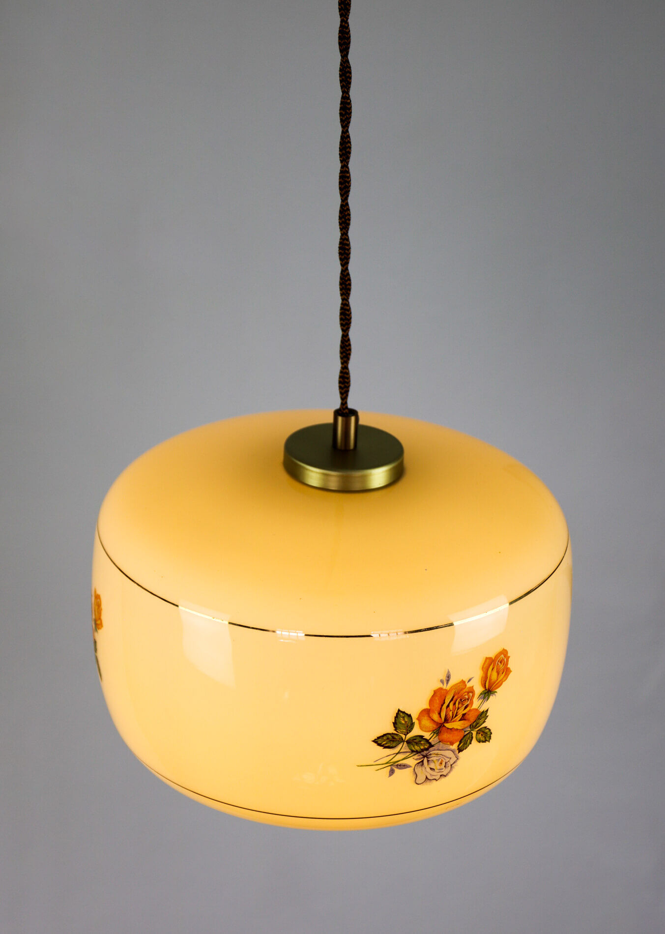 Vintage glass pendant light