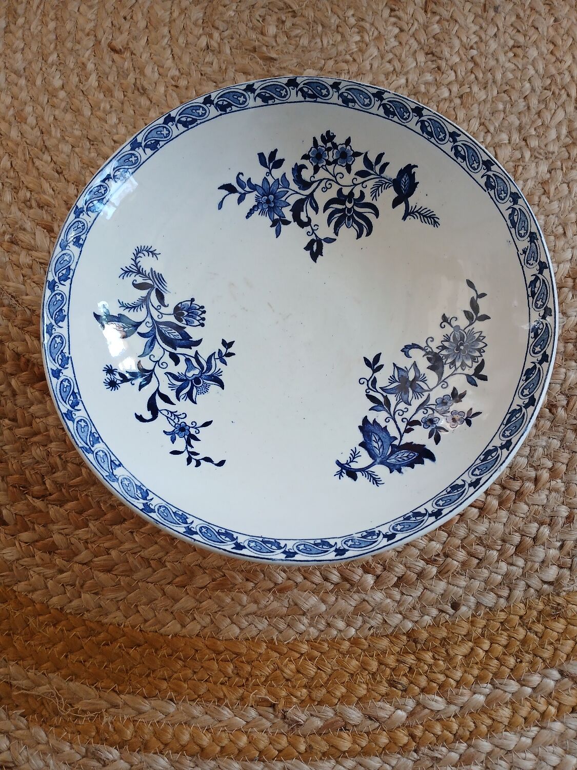 Antique compote dish in ironstone