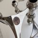 Mid Century Modern Nagel Candle Holders - 1960s Silver Metal Candlesti