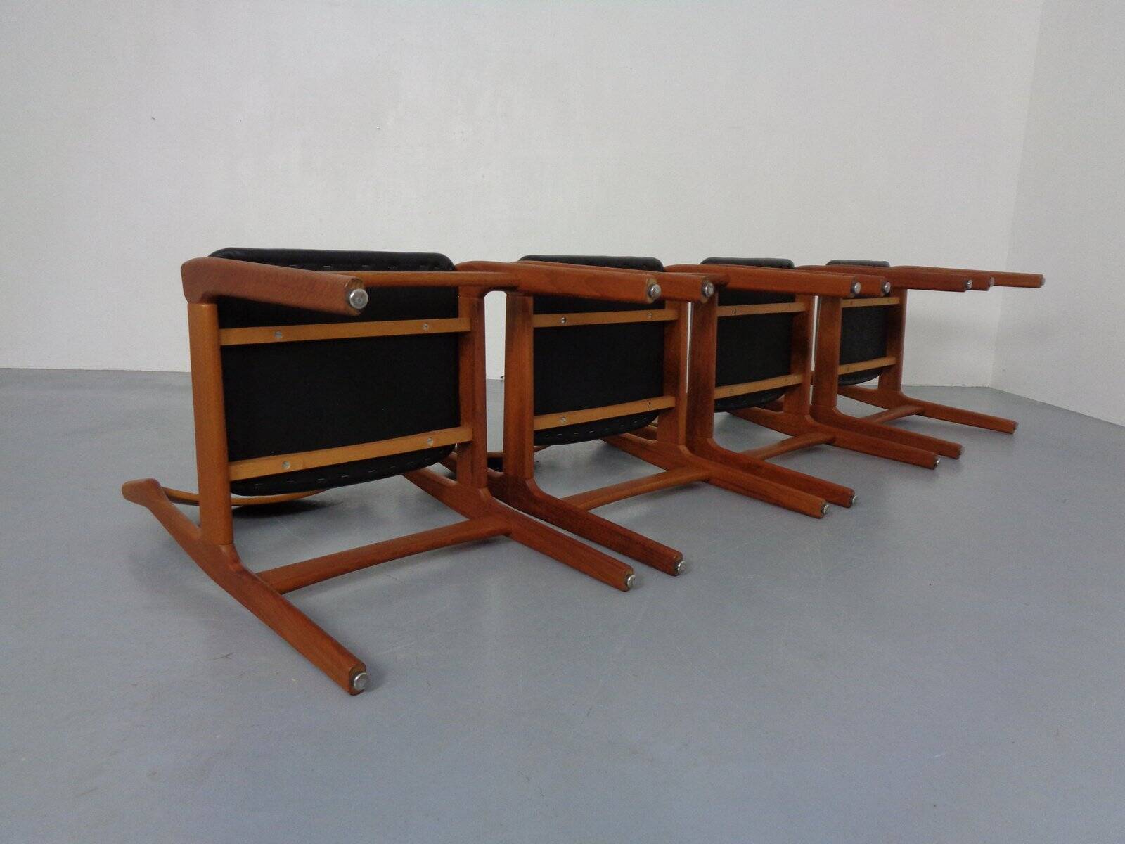 Teak dining chairs by Erik Buch for Od Møbler, 1960s, set of 4.