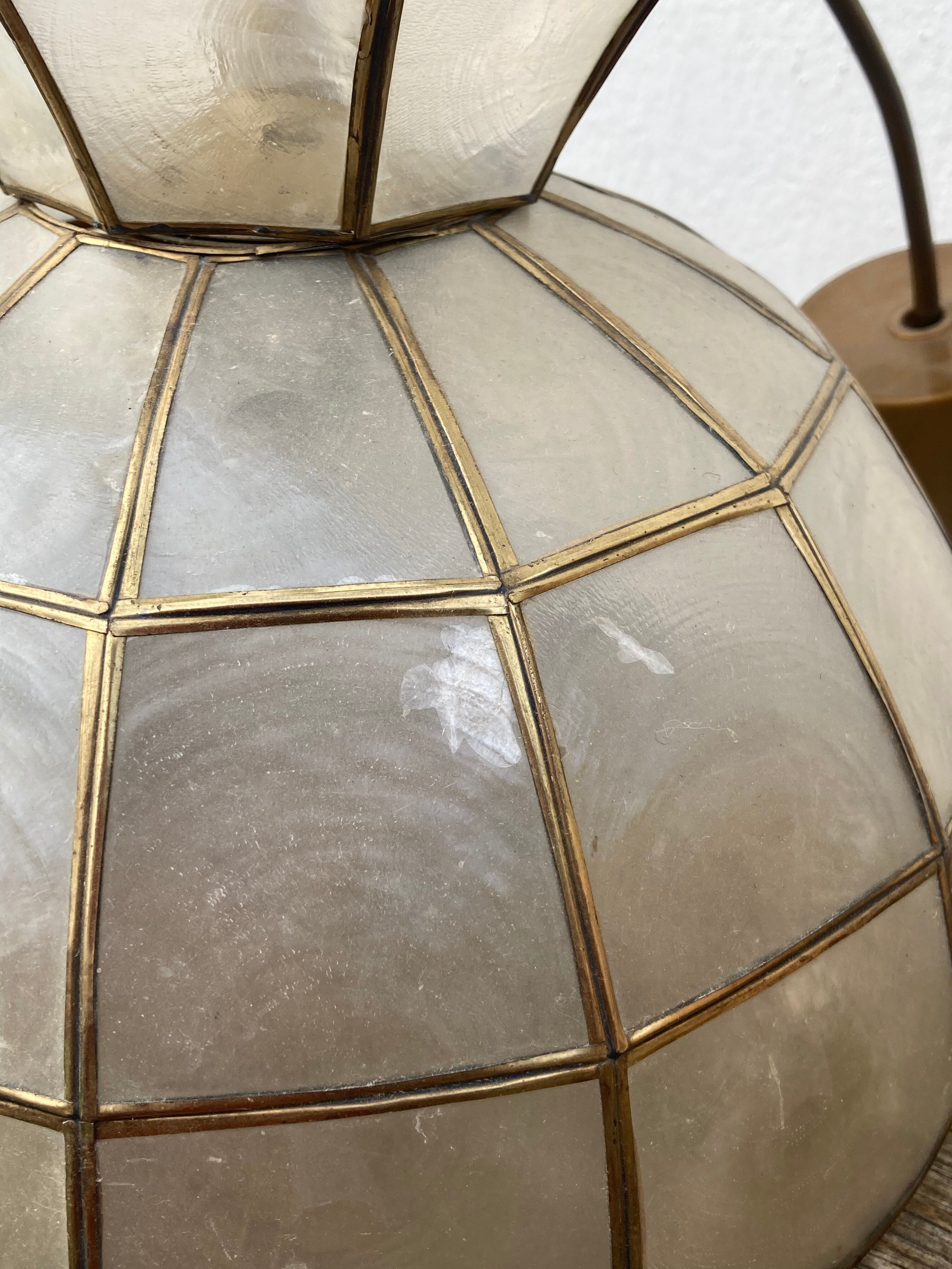 Suspension in mother-of-pearl and lotus brass 1950