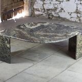 Eye-shaped marble coffee table by Roche Bobois, 1970