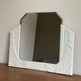Art Deco mirror with beveled glass. 55x44