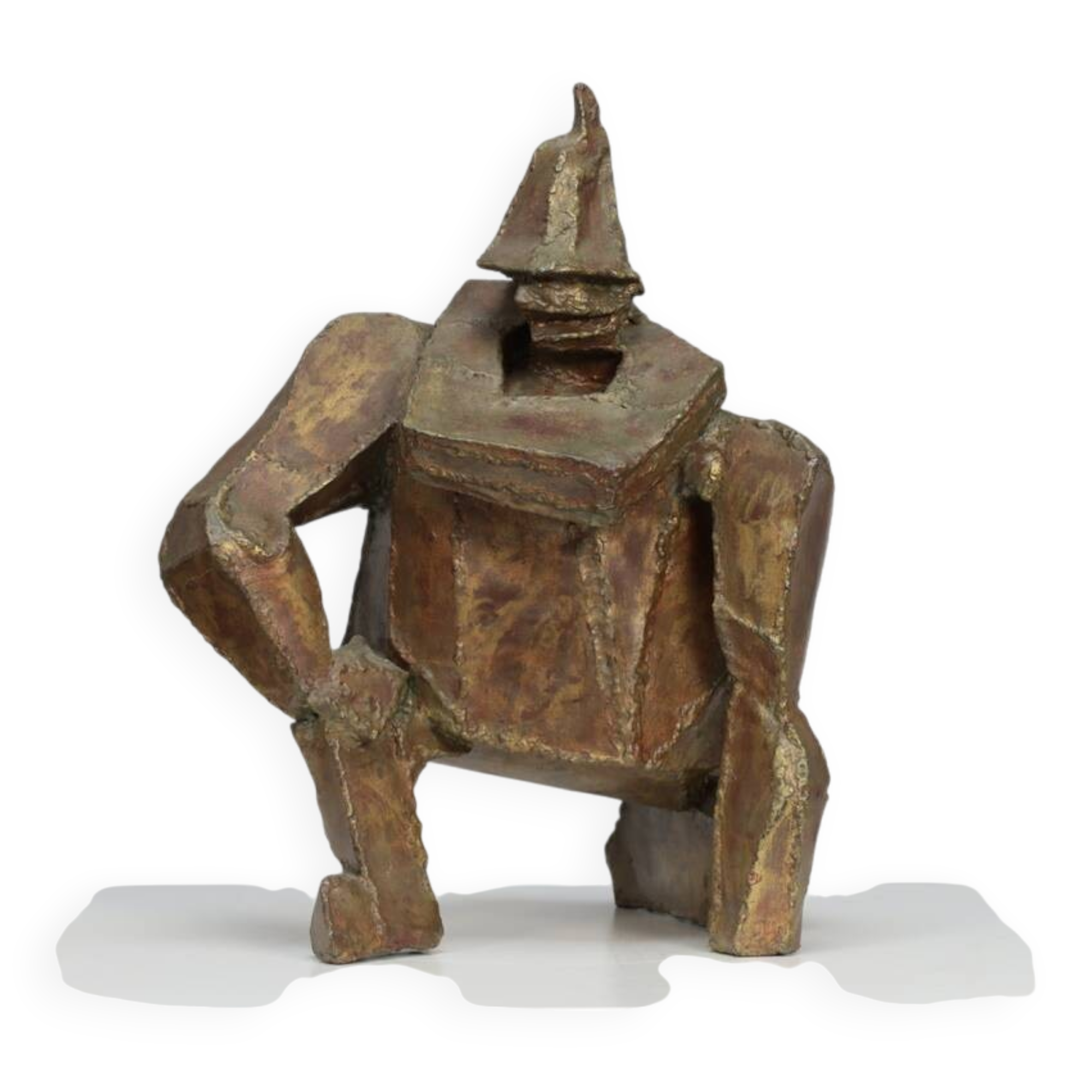 “Starke Jâan” sculpture in welded steel by Louk van Meurs, Netherlands, c. 1970s