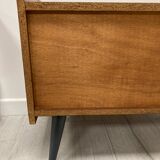 Pair of 1960s bedside tables compass feet