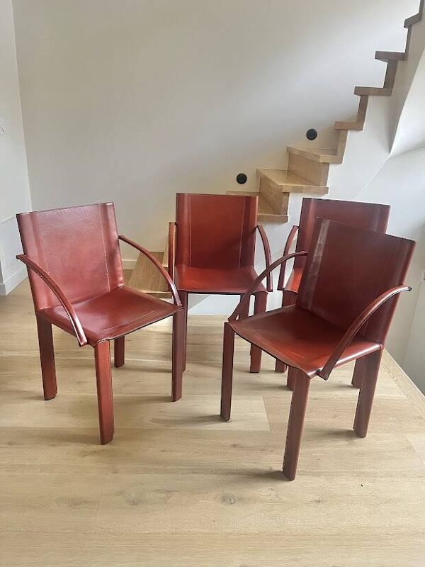 Set de 4 chaises Carlo Bartoli – Éditeur Matteo Grassi – Modèle Coral