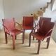 Set of 4 Carlo Bartoli chairs – Manufacturer Matteo Grassi – Coral model