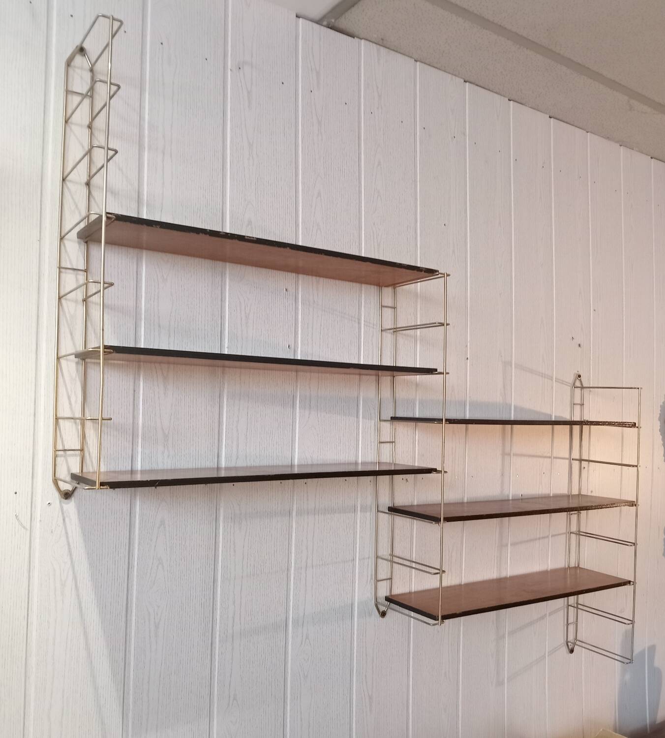 Vintage modular string shelves