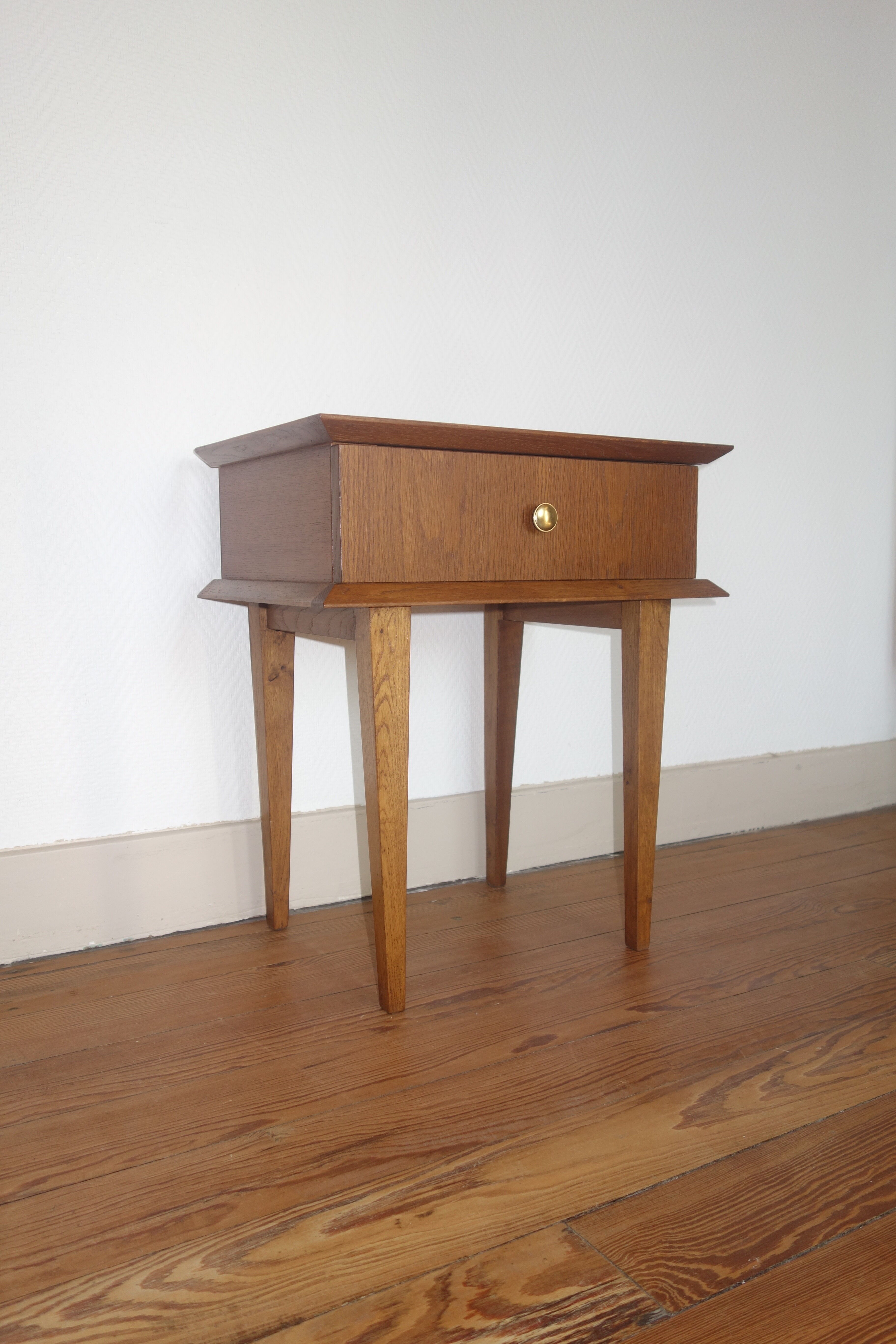 Oak bedside table 1950