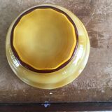 Coupe opaline jaune orangé