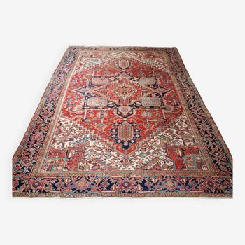 Tapis ancien Persia Heriz, 1930, dimensions 290/380 cm, laine sur coton.